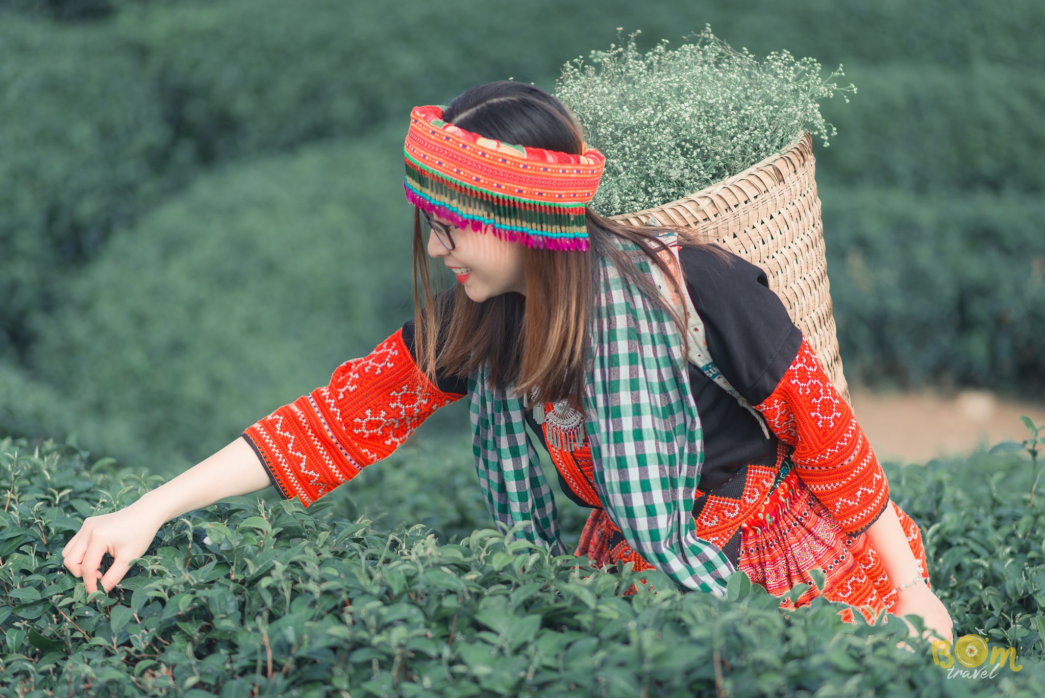 điểm du xuân đầu năm Việt Nam - Trải nghiệm một ngày làm cô gái bản cũng rất thú vị. Ảnh: Facebook Nguyễn Ngọc Hùng