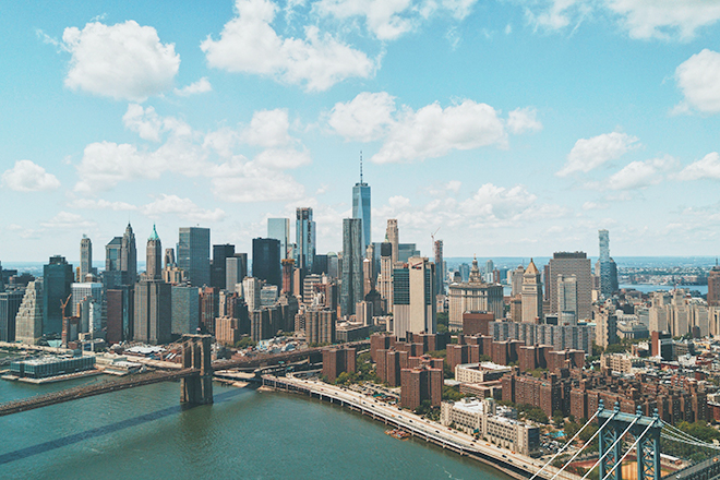 kinh nghiệm du lịch New York - Trung tâm New York nhìn từ trên cao. Ảnh: Unsplash.