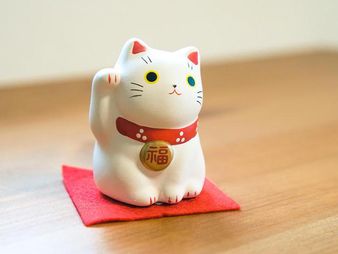 mèo Maneki Neko - Những bức tượng mèo xinh xắn là món quà lý tưởng dành tặng người thân và bạn bè. Ảnh: Neko Box