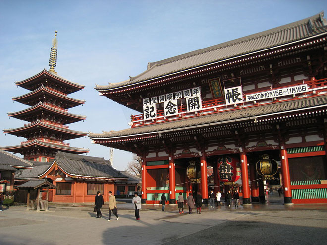 Tham quan đền Asakusa Kannon với tour du lịch Nhật Bản tháng 7