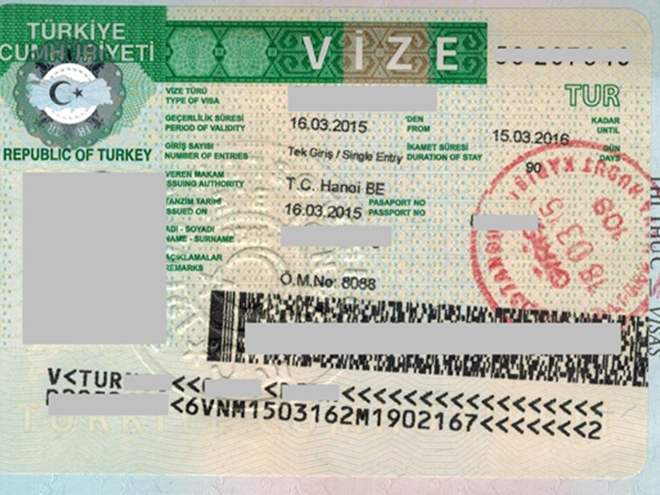 xin visa Thổ Nhĩ Kỳ 4