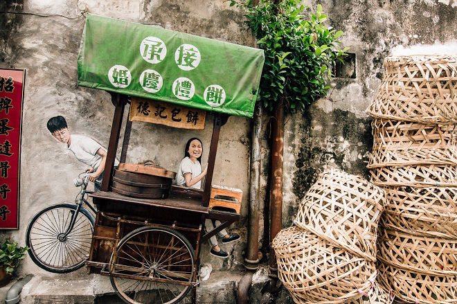 Du lịch ở Malaysia nhớ ghé Penang khám phá nghệ thuật đường phố - Những tác phẩm vô cùng sinh động và dễ thương được thực hiện trên tường những con phố cổ của George Town. Ảnh: Dreamstime.com