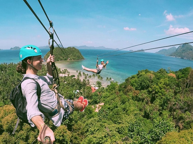 du lịch biển Philippines - Zipling là một trò chơi không nên bỏ qua khi đi du lịch biển Phillipines. Ảnh: Celebrations Cake Decorating