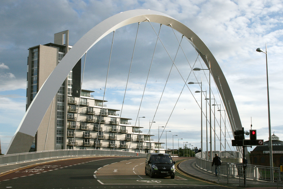 Cầu Clyde Arc - Clyde Arc Bridge - Glasgow - Scotland