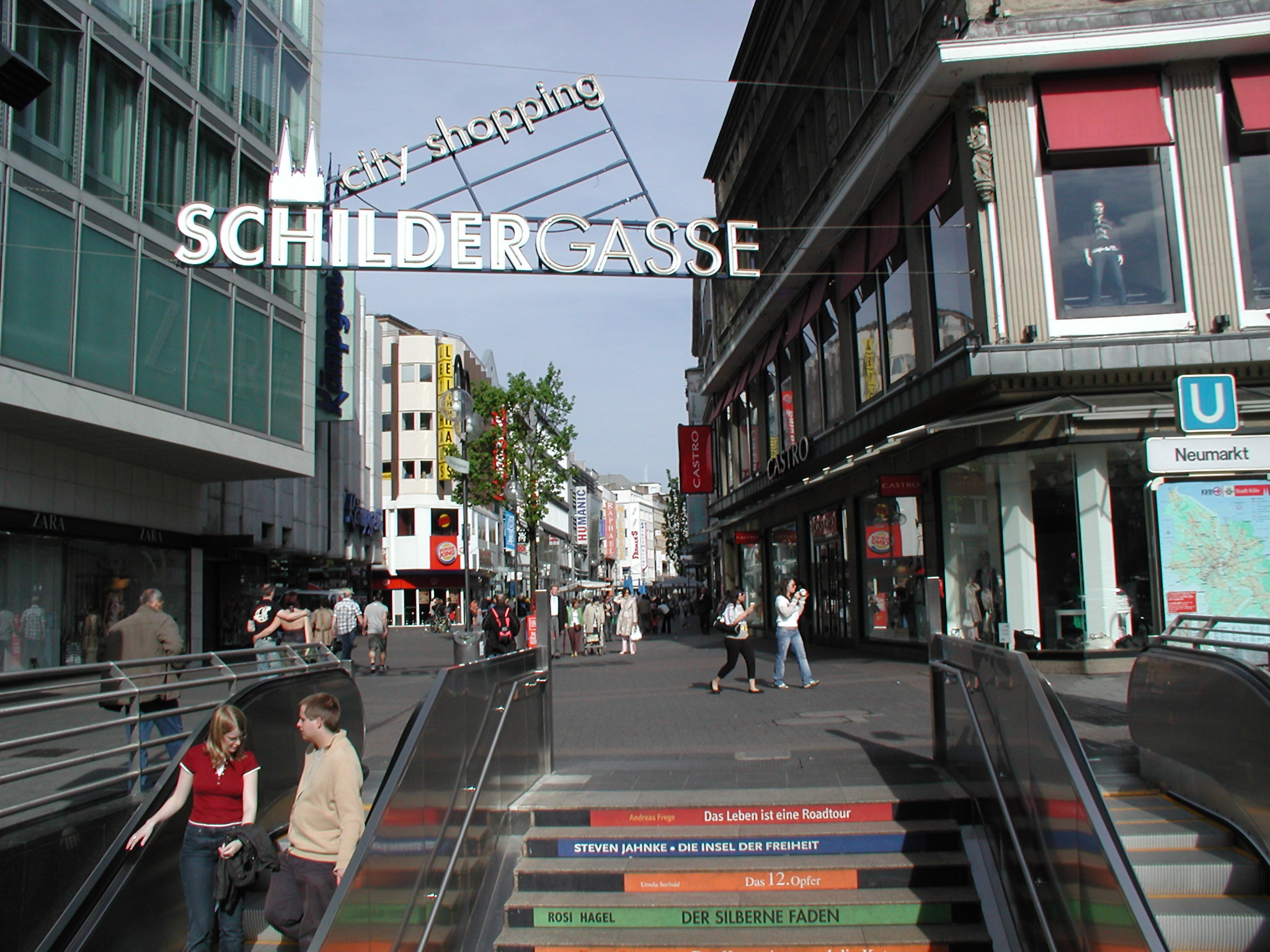 Phố đi bộ Hohe Strasse và Schildergasse - Hohe Strasse and Schildergasse - Cologne - Đức