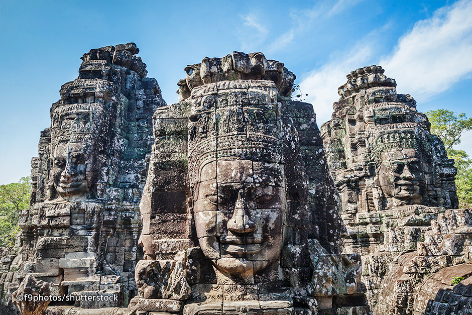 Tượng thần Bayon - The Bayon - Siem Reap - Campuchia