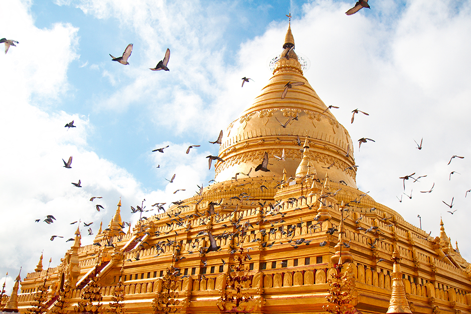Chùa Voi Trắng Shwezigon - Shwezigon Pagoda - Bagan - Myanmar