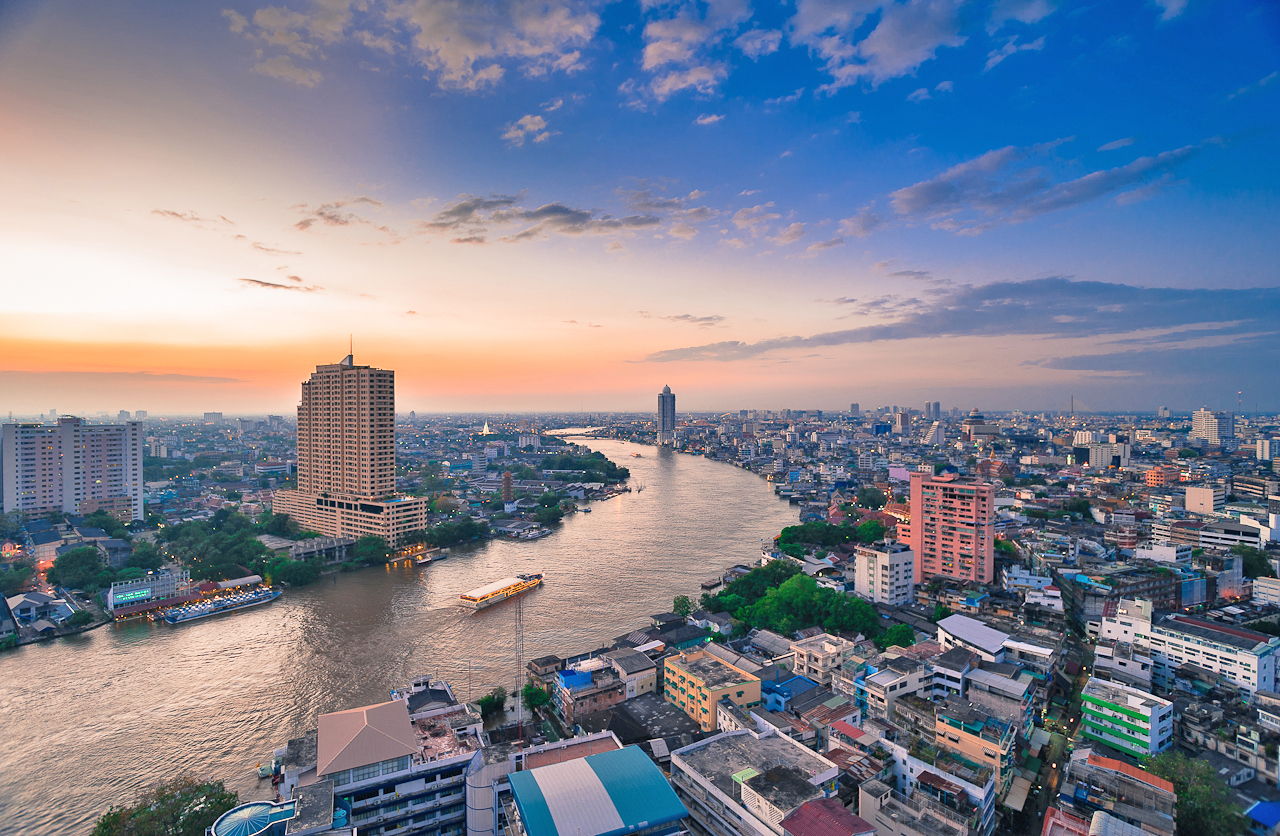 Sông Chao Phraya - Chao Phraya River - Bangkok - Thái Lan