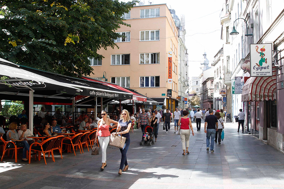 Phố đi bộ Ferhadija - Ferhadija Pedestrian Street - Sarajevo - Bosnia