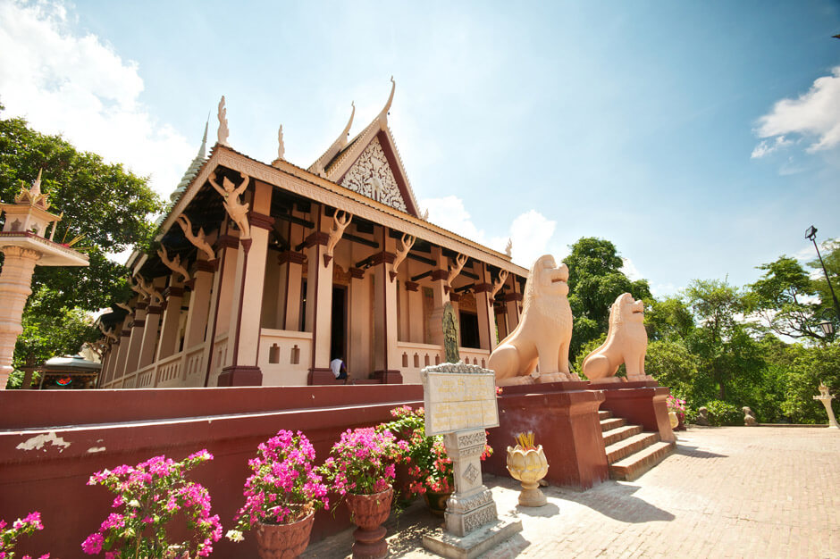 Chùa Wat Phnom - Wat Phnom Temple - Phnom Penh - Campuchia